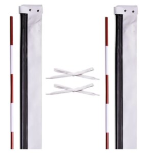 Red and White Antennae Set for Volleyball Referees Training Equipment for Volleyball Antenna Usage