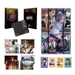 Wholesales Demon Slayer Collection Card Dcolorful Deer Color Paper Acrylic Ticket Id Fluorescent Cartoon Trading Anime Cards