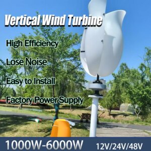 6000w 2 Blades Wind Turbine Generator Windmill Wind Generat Kit Free Energy Altern With MPPT Controller For Home Use Hybrid