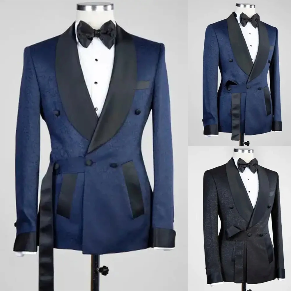 Customized Printed Men Suits Wedding Designer Tailor-Made Serpentine Handsome Casual Men Suits Cotton Formal Business Jacket