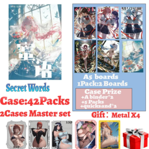 Wholesale 2025 Newest A5 Size Secret Words Goddess Card Board Waifu No Dupes Master Set Doujin Toys Artboard Gift