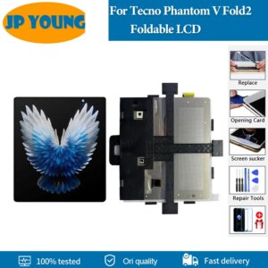 7.85″ AMOLED For Tecno Phantom V Fold2 Foldable LCD Touch Panel Digitizer Big Screen For Tecno Phantom V Fold 2 LCD Replacement