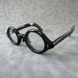 Eyeglass Frames Unique Retro Small Round Classic Thick Handmade Buffalo Horn Prescription Man Women’s Glasses Frames Eyewear