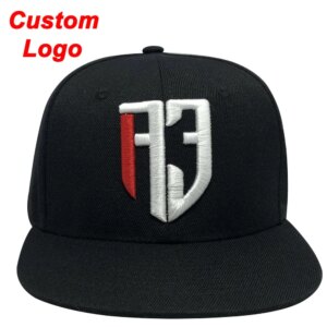 Custom Baseball Cap Tennis Sport Player Softball Popular Snapback Full Close Fitted White-Red Logo Printing Hat