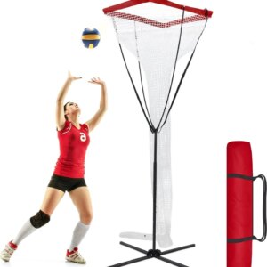 Portable Frame Volleyball Practice Net for Serving and Court Equipment