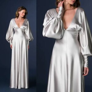 Silk Women Nightwear Elegant Skin-Friendly Dress Gowns Appliques Lace Comfort Pajamas Housecoat Sleepwear Size Customized