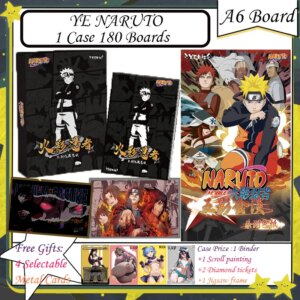 YE NARUTO A6 Boards – Rare Ninja Era Naruto Cards Anime Character Collection for Children BP & MR Cards