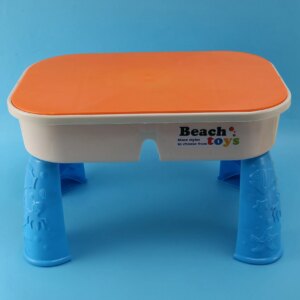 2X Sand And Water Table Set With Lid Cover Beach Outdoor Garden Sandbox Kit Kids Summer Beach For Toddlers Kids