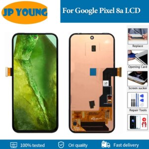 6.1″ AMOLED For Google Pixel 8a LCD Display Digitizer Assembly For google pixel 8a GKV4X G6GPR G8HHN G576D LCD Replacement Parts