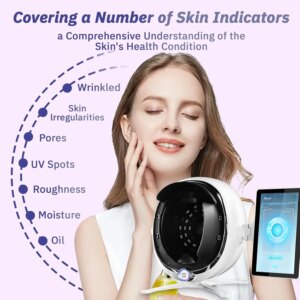 38 Million Pixels, 8 Spectral Facial Moisture Analyzer for Beauty Salon Healthy Skin Care
