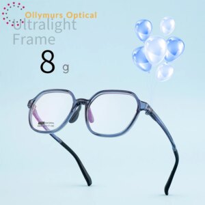 OLLYMURS 2024 New TR90 Eyeglass Frame Men Women High Quality Oval Ultralight Fashion Designer Configurable prescription Lens 950