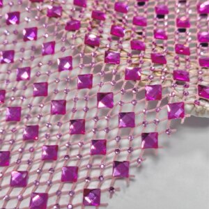 Luxury French African Handmade Stones Tulle Lace Latest Embroidery Mesh Fabric for Wedding Dress New Design Nigerian Fabric