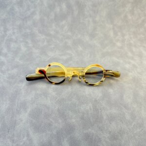 Eyeglass Frames Small Round Japan Style Retro Handmade Natural Horn Prescription Glasses Frames Optical Lenses Eyewear