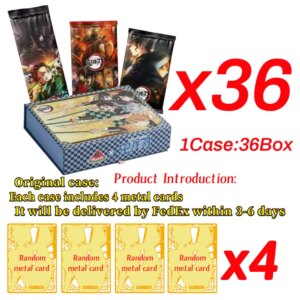 Latest Case Watermelon Creativity 3 Demon Slayer Collection Cards Booster Box Anime Playing Character Party Gifts
