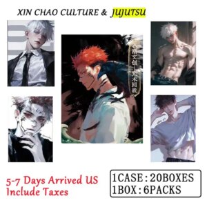 2025 Wholesales Jujutsu Kaisen Collection Cards Booster A6 Acrylic Male God Goddesses Abs Nude Breast Tcg Anime  Christmas Gift