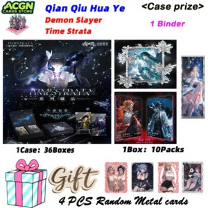 2025 Newest Qian Qiu Hua Ye Culture Demon Slayer TIMESTRATA Anime Collection Cards Boster Box Birthday Gifts for Boys and Girls