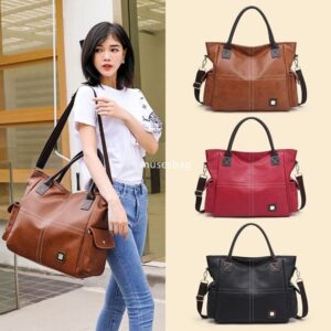 Designer Women's High Quality Classic Multi functional Large Bag European and American Retro Practical Tote Bag Large Capacity One Shoulder Handbag