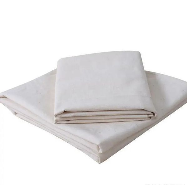 Durable White Gray Cotton Twill Material Suitable for Sewing and Quilting Projects