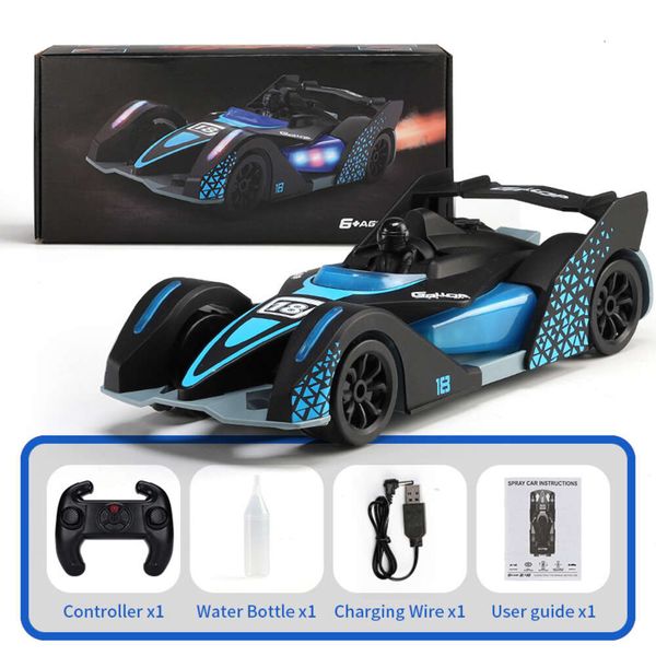 Electric 4WD Charging F1 Spray Drift Racing Lights High-speed Music 2.4g Wirless Remote Control Speed Car Childrens Toy