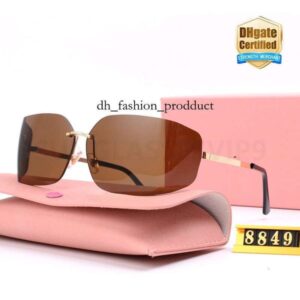 miuly sunglasses Luxury Designer Sunglasses For Women Rectangle Square Vintage Shades Driving Polarized Sunglass Male Sun Glasses Fashion Metal Plank Sunglas 853