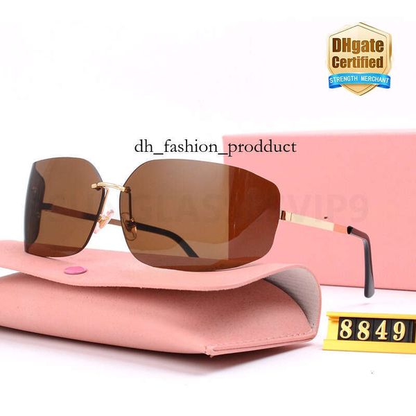 miuly sunglasses Luxury Designer Sunglasses For Women Rectangle Square Vintage Shades Driving Polarized Sunglass Male Sun Glasses Fashion Metal Plank Sunglas 853
