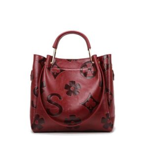 free shipping Handbag 2025 women's new fashion emed shoulder large capacity bucket bag