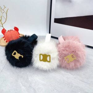 Fashionable And Warm Male And Female Earplugs Winter Solid Color Plush Earplugs Winter Multifunctional Antifreeze Earplugs 3 Color To Choos