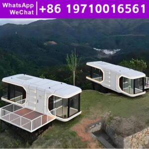 Manufactured Home Prefab House Villa Wind Resistance Chinese Prefabricated Houses Capsules to Live Space Capsule Home Leak Proof