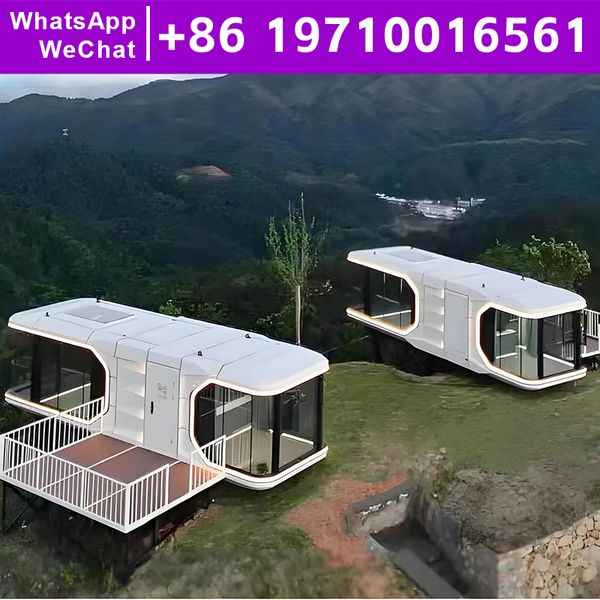 Manufactured Home Prefab House Villa Wind Resistance Chinese Prefabricated Houses Capsules to Live Space Capsule Home Leak Proof