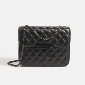 High end and atmospheric women's bag new trendy crossbody bag stylish chain bag versatile and fashionable shoulder bag black small bag for women