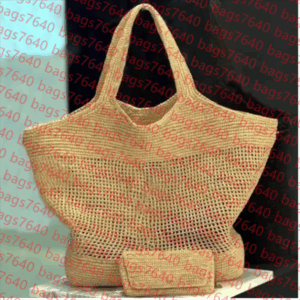 Designer Oxalis Straw Raffias Crochet Shoulder Handbags Women Crossbody Totes 2 Color Top Quality Beach Bag Leather Shopping Bags Bags Wallet