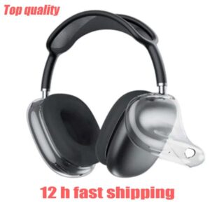 For Max bluetooth earbuds Headphone Accessories Transparent TPU Solid Silicone Waterproof Protective case AirPod Maxs Headphones Headset cover Case