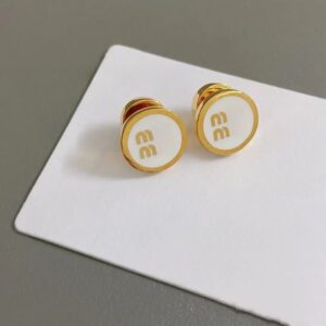 Brand Simple Women Luxury Designer Stud Crystal Rhinestone 18K Gold Plated Metal Letter Earrings for Girls Lovers Jewelry Gifts
