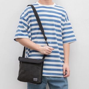 Fashion brand personality shoulder bag Male fashion envelope bag casual crossbody bag simple trend kraft paper crossbody bag messenger bag