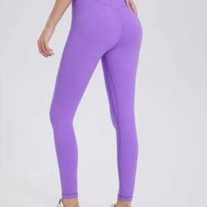 Women's tight running sports bra shockproof top yoga pants double-sided brushed naked high elasticity peach hip yoga pants breathable cropped pants