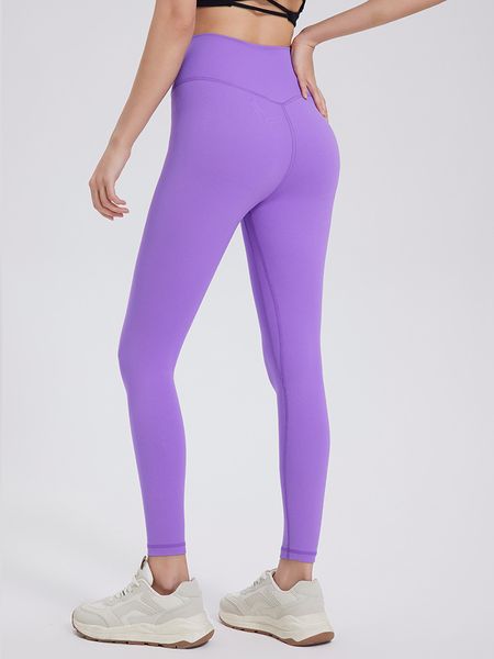 Women's tight running sports bra shockproof top yoga pants double-sided brushed naked high elasticity peach hip yoga pants breathable cropped pants