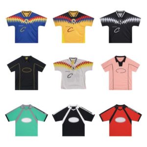 Men's T-Shirts Designer Football Breathable Polo Shirt Spring/Summer Black American Casual