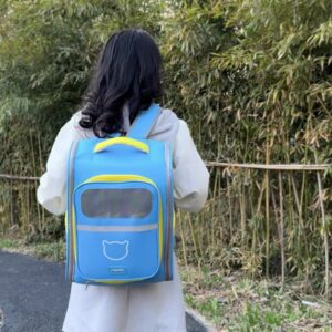 Large size cat and dog backpack, soft edged cat bag, animal harness, travel dog harness as fabric pet home toy