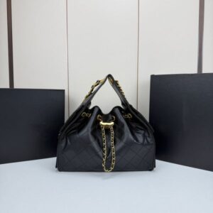 AAA ss63 Designer Original leather 25Bag large capacity hippie bag single shoulder crossbody hobo chain drawstring underarm bag