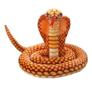 Soft Stuffed Plush Animals 80-240cm Realistic Cobra Figure Lifelike Python Pit Viper Snake Decor Birthday Gifts For Children