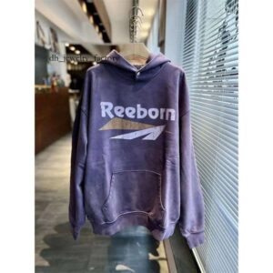 Men's Hoodies False American High-quality Cracked Printed Hoodie High Street Casual Loose Cotton Oversized Hip-hop Vintage 24a