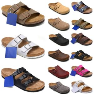 designer clogs free shipping clogs designer slippers slides shoes black white leather suede mules clog mens sandles outdoor sandales birkinstocksandals
