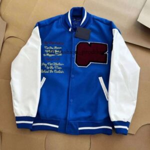 vuittons Mens Jackets designer Classic l Vintage Baseball Varsity Coat Loose Mens Women Outerwear Wool Flocking Leather Single Breasted Couples Warm Bomber abc
