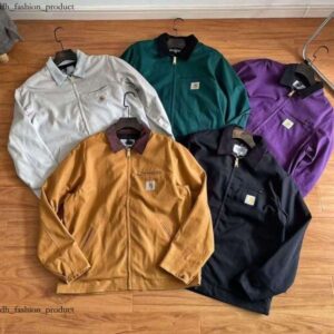 Carrharts Jacket High Quality 25Fw Designer Vintage Washed Canvas Fashion Brand Detroit Casual Loose Outwear Coats Work Clothes carharttlies bdg 18f