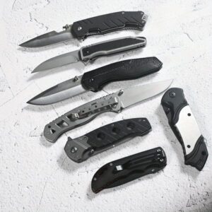 7pcs Pocket Folding Knife Stainless Steel Blade Knives and Lightweight Multi Tool for Camping, Outdoor Hunting Survival and EDC
