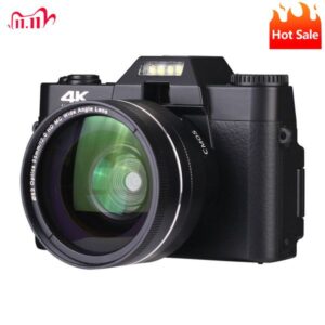 Digital Cameras 4K HD Half-DSLR Professional With 16X Wide Angle Lens Macro WiFi Time-lapse Shooting 221101