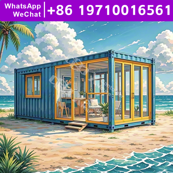 Prefab Mobile Modular Tiny Home Flat Pack Home Cabin Steel Living Structure Fast Deployment Fire Resistant Shell