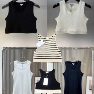 designer tops women Tanks Designer Tank Top T Shirt Vest Tops Tees Cropped Top Tshirt Women Knits Tee Knitted Sport Top Summer luxury Croptop Vest Yoga Tees Clothing