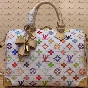 Designer foreskin leather colorful flower handbag fashionable luxury pillow travel bag women's crossbody bag leather designer classic flower shoulder bag