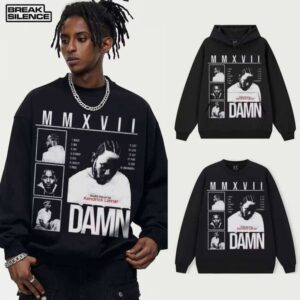 Kendrick Hooded Sweatshirt Cross-Cultural Hip-Hop Style Heavy Solid Color 3D Off-Shoulder Loose Fit Suitable for Men and Women Winter